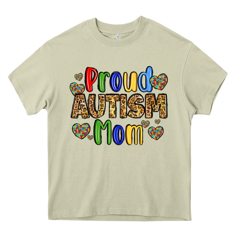 Proud Autism Mom Design Heavy Core Tee by LillyAllenDesigns | Teevron