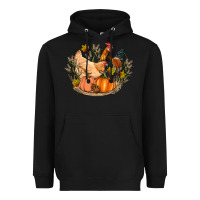 Black fall coop animals pumpkin Heavyweight Hoodie - Artiststas
