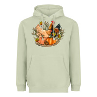 Matcha fall coop animals pumpkin Heavyweight Hoodie - Artiststas