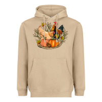 Mushroom fall coop animals pumpkin Heavyweight Hoodie - Artiststas