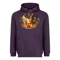 Plum fall coop animals pumpkin Heavyweight Hoodie - Artiststas