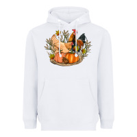 White fall coop animals pumpkin Heavyweight Hoodie - Artiststas