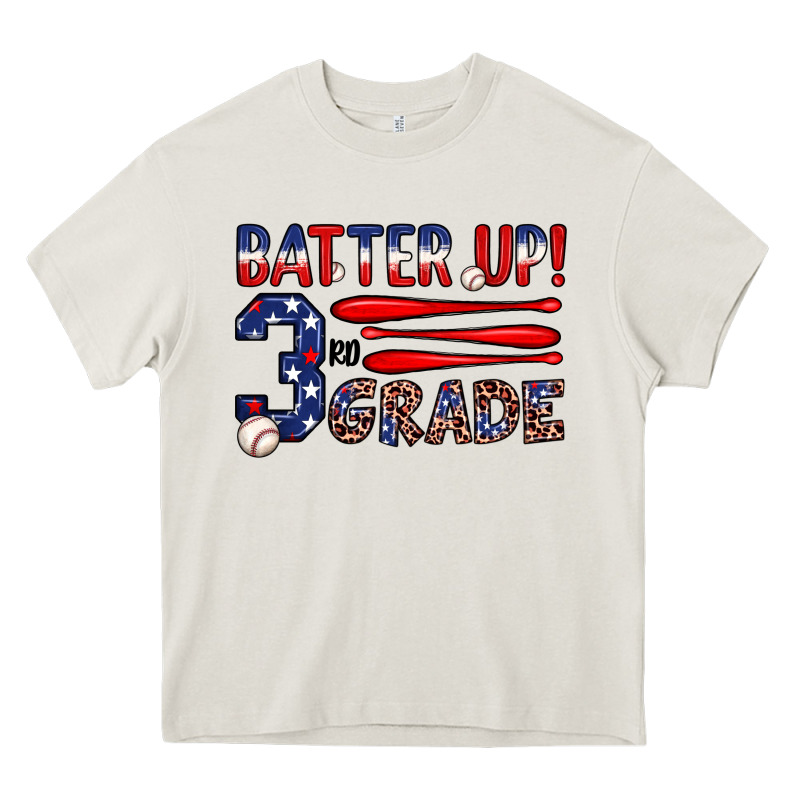 Batter Up 3rd Grade Heavy Core Tee by JahusDesignShop | Teevron
