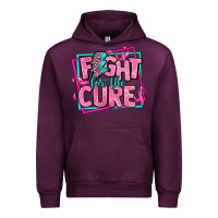 Mauve Wine fight for the cure Urban Hoodie - AdoDesignShop