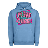 Pigment Pebble Blue fight for the cure Urban Hoodie - AdoDesignShop
