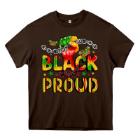 Chocolate Brown empowerment and celebration design Heavy Core Tee - LillyAllenDesigns
