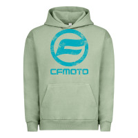 Pigment Oil Green CF Moto Vintage UTV ATV SXS original off road Gift Long Sleeve Urban Hoodie - lanVoArt