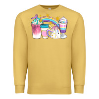 Antique Gold Unicorn Coffee Cups Premium Sweatshirt - Artiststas