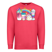 Cardinal Unicorn Coffee Cups Premium Sweatshirt - Artiststas