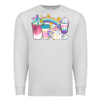 Dove Grey Unicorn Coffee Cups Premium Sweatshirt - Artiststas