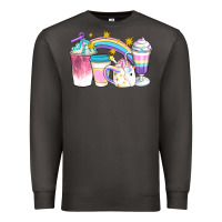 Smoke Unicorn Coffee Cups Premium Sweatshirt - Artiststas