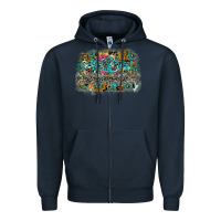 Navy hot mom summer Zipper Hoodie - CowhideDigitalArt