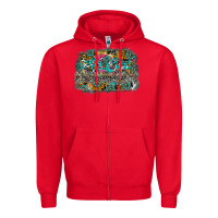 Red hot mom summer Zipper Hoodie - CowhideDigitalArt