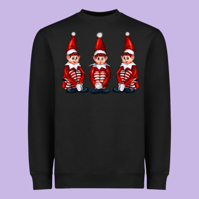 Christmas Elfs Heavyweight Sweatshirt Designed By Fadigitalartstudio