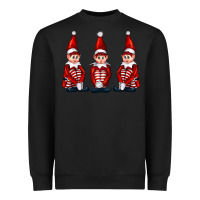 Black Christmas Elfs Heavyweight Sweatshirt - FaDigitalArtStudio