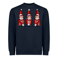 Navy Christmas Elfs Heavyweight Sweatshirt - FaDigitalArtStudio