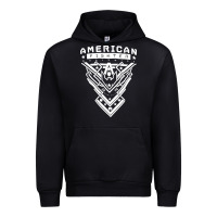Black American Fighter 3 Urban Hoodie - lanVoArt