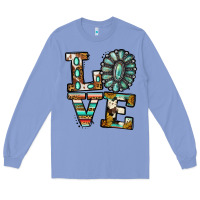 Turquoise Serape Love Long Sleeve Tee | Teevron