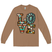 Toasted Coconut turquoise serape love Long Sleeve Tee - Jasminsmagicworld