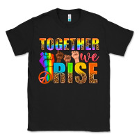 Black LGBTQ+ together we rise Classic Tee - NancyCooperArtShop