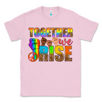 Bubblegum Pink LGBTQ+ together we rise Classic Tee - NancyCooperArtShop