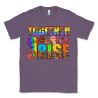 Lavender LGBTQ+ together we rise Classic Tee - NancyCooperArtShop