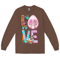 Chestnut Love Rabbit Easter Day Long Sleeve Tee - HowdyJamesFarm