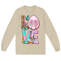 Mushroom Love Rabbit Easter Day Long Sleeve Tee - HowdyJamesFarm