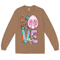 Toasted Coconut Love Rabbit Easter Day Long Sleeve Tee - HowdyJamesFarm