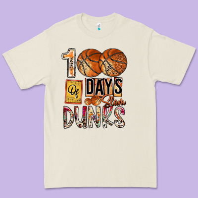 100 Of Days Slam Dunks Premium Tee Designed By Sublimationcraftshop
