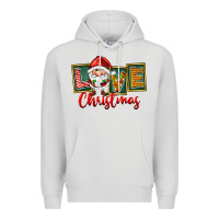 Dove Grey Love Christmas Gnome Santa Premium Hoodie - FaDigitalArtStudio