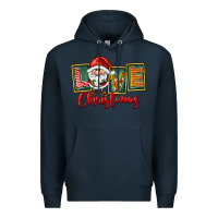 Navy Love Christmas Gnome Santa Premium Hoodie - FaDigitalArtStudio