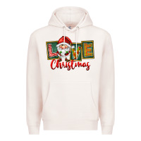 Pale Pink Love Christmas Gnome Santa Premium Hoodie - FaDigitalArtStudio