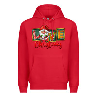 Red Love Christmas Gnome Santa Premium Hoodie - FaDigitalArtStudio