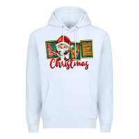 White Love Christmas Gnome Santa Premium Hoodie - FaDigitalArtStudio