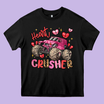 Name Monster Truck Heartbreaker Heavy Core Tee Designed By Lillyallendesigns