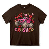Chocolate Brown name monster truck heartbreaker Heavy Core Tee - LillyAllenDesigns