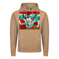 Vintage Coffee bull skull rose Vintage Hoodie - TumblerDesignByShophia