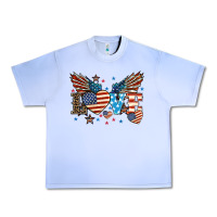 Grape Ice Love America wings 4th of july Urban Heavy Tee - HowdyJamesFarm