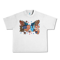 Lunar Rock Love America wings 4th of july Urban Heavy Tee - HowdyJamesFarm