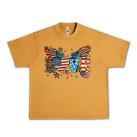 Peanut Butter Love America wings 4th of july Urban Heavy Tee - HowdyJamesFarm
