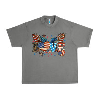Tornado Love America wings 4th of july Urban Heavy Tee - HowdyJamesFarm