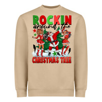 Rockin Around The Christmas Tree Heavyweight Sweatshirt | Teevron