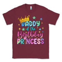 Burgundy daddy of the birthday princess Classic Tee - NancyCooperArtShop