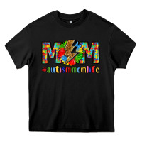 Black empowering autism mom life Heavy Core Tee - LillyAllenDesigns
