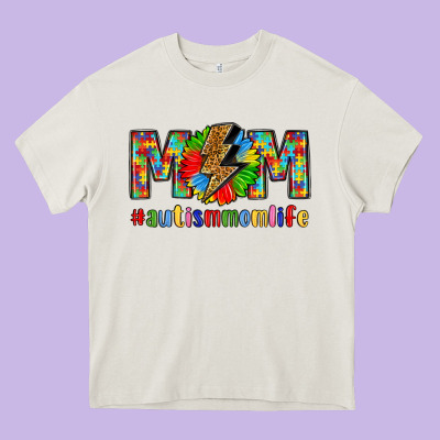Empowering Autism Mom Life Heavy Core Tee Designed By Lillyallendesigns