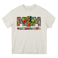 Cream empowering autism mom life Heavy Core Tee - LillyAllenDesigns