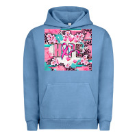 Pigment Pebble Blue hope breast cancer Urban Hoodie - AdoDesignShop