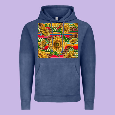 Mexican Sunflowers Vintage Hoodie Designed By Tumblerdesignbyshophia
