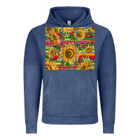 Vintage Denim mexican sunflowers Vintage Hoodie - TumblerDesignByShophia